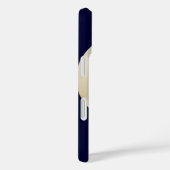 iPhoneケース,野球,青,名パーソナライズされた前 Case-Mate iPhoneケース (裏面 / 右)