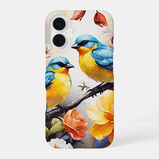 iPhoneケース – 青い鳥 iPhone 16ケース (裏面)