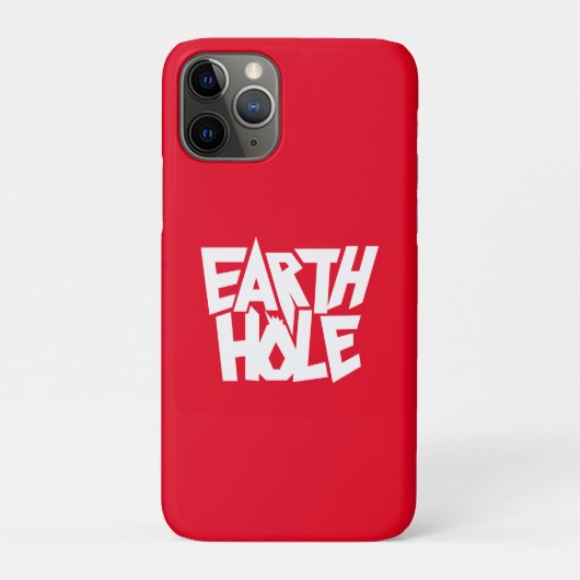 iPhoneケース Earth Hole レッド Case-Mate iPhoneケース (裏)