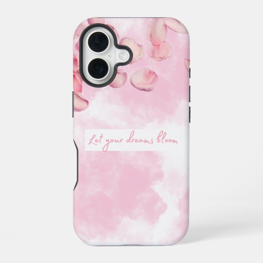 iPhoneケース「Let Your Dreams」開花 iPhone 16ケース (裏面)