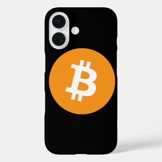 iPhoneケースBitcoinブラックオレンジの暗号通貨 Case-Mate iPhoneケース (裏面)