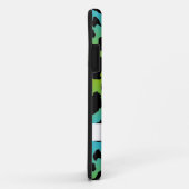 iphoneケースleopard カスタム leopard blue green Case-Mate iPhoneケース (裏面/右)