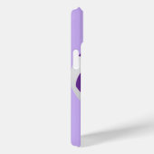 iPhoneサッカー、紫パーソナライズされた名 Case-Mate iPhoneケース (裏面 / 右)