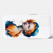 IPhoneバックカバーカラー3D女の子デザイン Case-Mate iPhoneケース (裏面 (横))