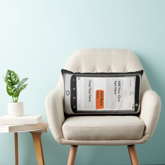 iPhoneピローパーソナライズされた追加文字ギフト10代の ランバークッション (椅子)