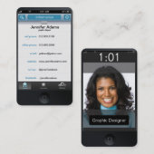 iPhoneフォトパーソナライズされた名刺 名刺 (正面/裏面)