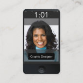iPhoneフォトパーソナライズされた名刺 名刺 (裏面)
