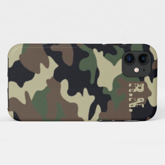 iPhoneフォレカスタムスト迷彩柄ケース Case-Mate iPhoneケース (裏面(横))