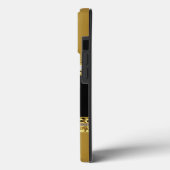 iPhoneブラックフローラフェイク金ゴールド Case-Mate iPhoneケース (裏面 / 左)