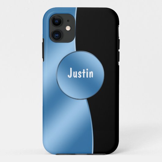 iPhoneモダンな5つのモノグラムのケース Case-Mate iPhoneケース (裏面)