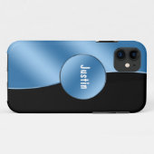 iPhoneモダンな5つのモノグラムのケース Case-Mate iPhoneケース (裏面(横))