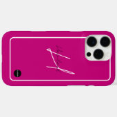 iPhoneモダンの電話ケースと名前HAMbyWG Case-Mate iPhoneケース (裏面 (横))