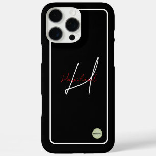 iPhoneモダンの電話ケースと名前HAMbyWG iPhone 16 Pro Maxケース