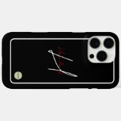 iPhoneモダンの電話ケースと名前HAMbyWG Case-Mate iPhoneケース (裏面 (横))