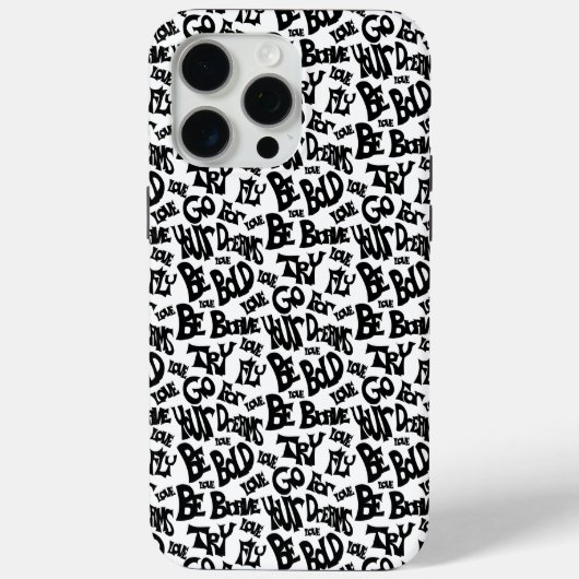 iPhoneユニークケースやる気を起こさせる「Beはっきりした」 Case-Mate iPhoneケース (裏面)