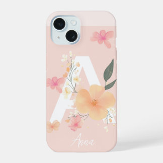 iPhone名変更イニシャルロゴIPhoneケース iPhone 15ケース