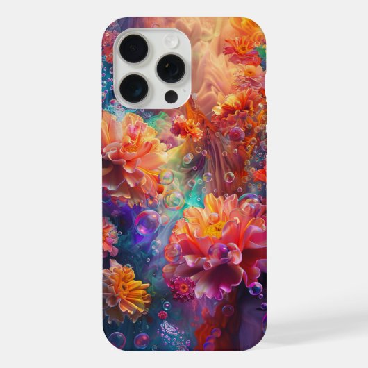 iPhone向け鮮やかな水中幻想デザイン iPhoneケース (裏面)