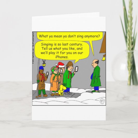 iPhone漫画のx71クリスマスソング シーズンカード (正面)