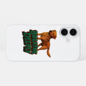 iPhone用のオーダーメイド犬種スマホケース iPhone 16ケース (裏面横)