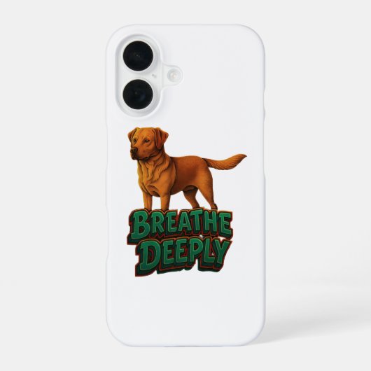 iPhone用のオーダーメイド犬種スマホケース iPhone 16ケース (裏面)
