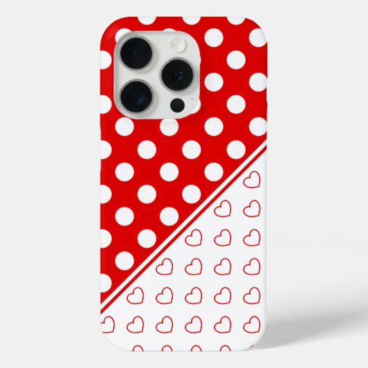 iPhone用の美赤と白しいカスタムカバー Case-Mate iPhoneケース (裏面)