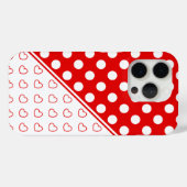 iPhone用の美赤と白しいカスタムカバー Case-Mate iPhoneケース (裏面 (横))