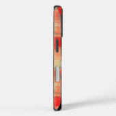 iPhone用の赤と黒のジオメトリックアートフォンケース Case-Mate iPhoneケース (裏面 / 右)