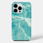 iPhone用アクア・イエロー・ホワイトスマホケース iPhoneケース (裏面)
