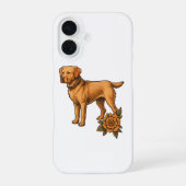 iPhone用オーダーメイド犬種スマホケース iPhone 16ケース (裏面)