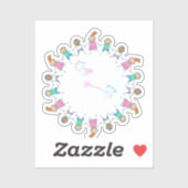 Iphone用スティックフィギュア魔女シール シール (シート)