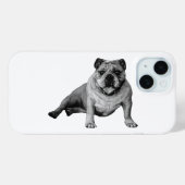 iPhone用ブルドッグの遊び心あふれるデザイン Case-Mate iPhoneケース (裏面 (横))