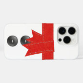iPhone用レッドスカーフの雪だるまコスチューム Case-Mate iPhoneケース (裏面 (横))