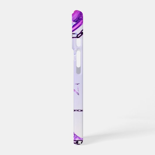 iphone用Y2Kパープルスタイル iPhone 16ケース (左側面)