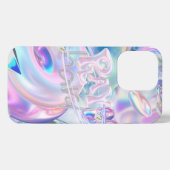 iphone用Y2Kレインボーホログラムユニークスタイル iPhoneケース (裏面横)