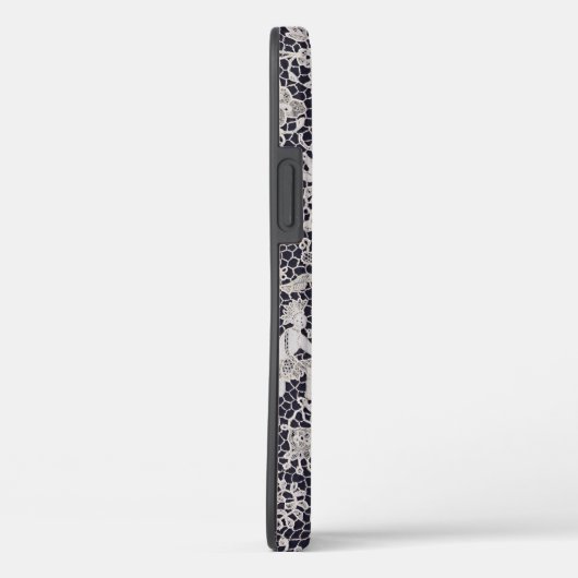 iPhone12ケースアンティークレース模様カスタムイニシャル Case-Mate iPhoneケース (裏面 / 右)