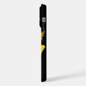 iphone15 pro max用イエローバタフライフォンケース iPhoneケース (左側面)