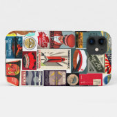 Iphone5のためのヴィンテージの世界旅行者の荷物のラベル Case-Mate iPhoneケース (裏面(横))