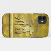 iphone5のためのIggyのstandWの金ゴールド Case-Mate iPhoneケース (裏面(横))