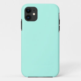 iphone5淡いブルーのティール(緑がかった色)の青 iPhone 11 ケース