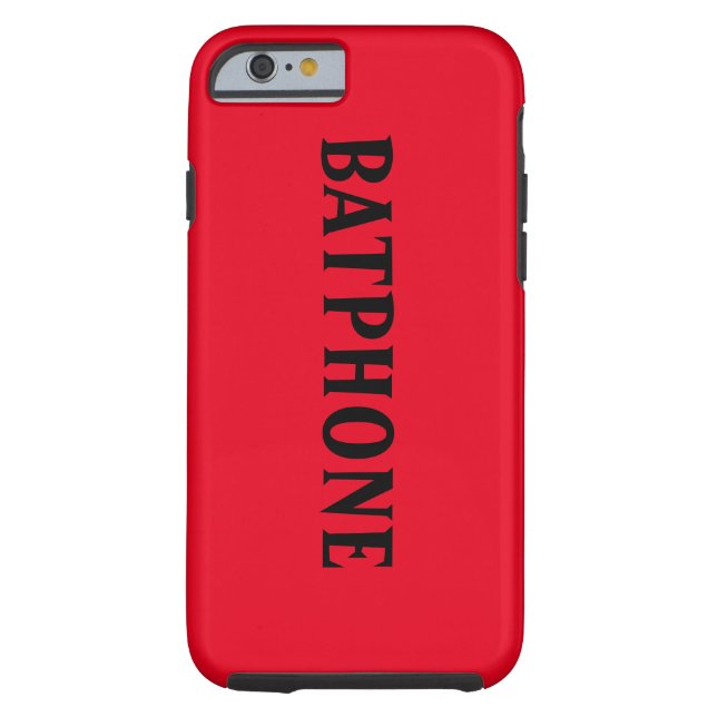 iphone6のためのBatphoneの赤い箱 Case-Mate iPhoneケース (裏面)