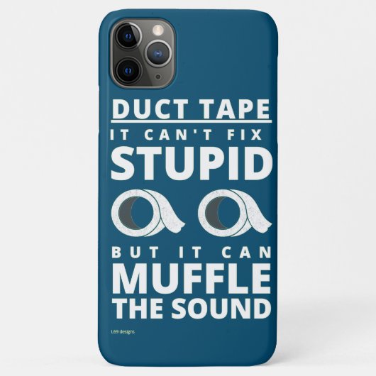 iPhone おもしろい 11ケース「ダクトテープ…」 Case-Mate iPhoneケース (裏面)