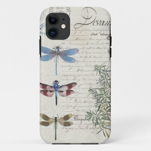 iPhone カバー - トンボ デザイン (裏面)