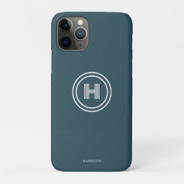 iPhone カバー | モダン シンプル モノグラム