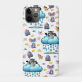 iPhone カバー 犬 ネズミ 魚 虹 猫 (裏)