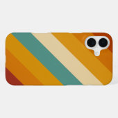 iPhone カバー - 70年代レトロスタイル (カラフル) (裏面横)