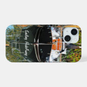 iPhone クラシックセイルボートケース 15ケース (裏面横)