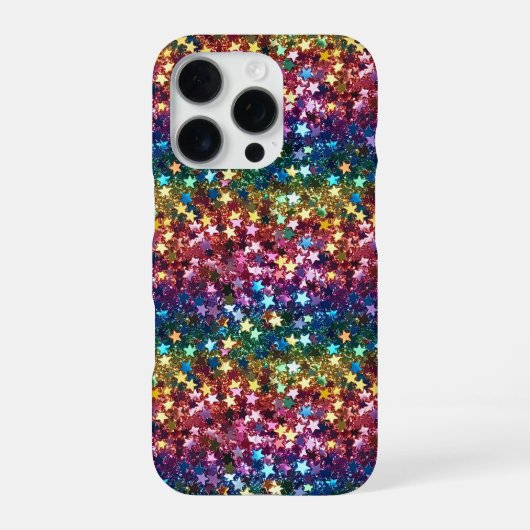 iPhone グリッター 星柄 カフォン iPhoneケース (裏面)