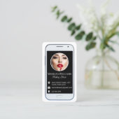 iPhone スマートフォン ソーシャルメディア 写真 QRコード 名刺 (スタンド正面)