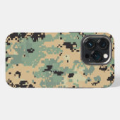 iPhone デジタル カモフラージュ パターン iPhoneケース (裏面横)