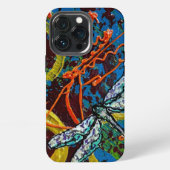 iPhone トンボ 抽象柄 カー iPhoneケース (裏面)